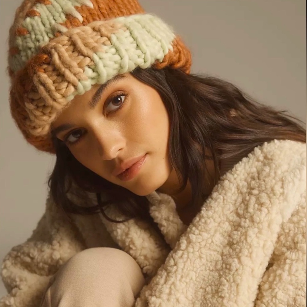 Anthropologie Multicolor Knit Beanie